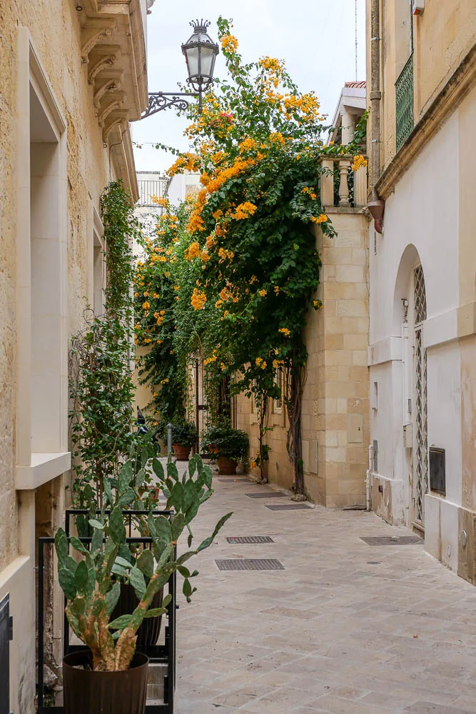 Things to do in Lecce in Puglia Italy old town alley