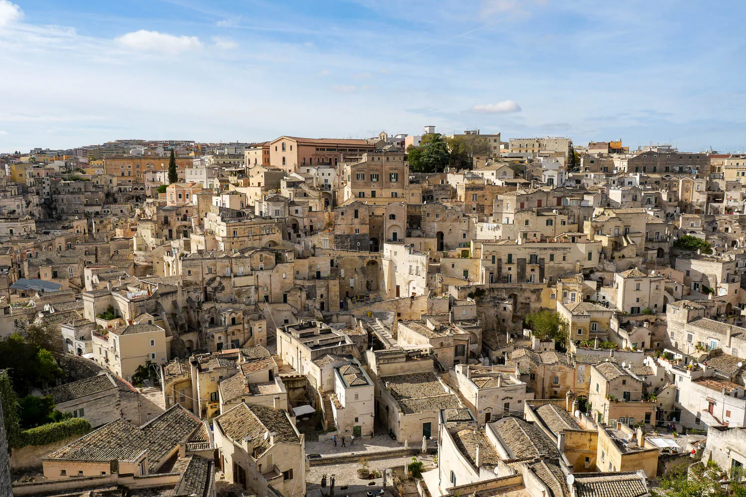 Belvedere viewpoint panorama sassi Matera Italy
