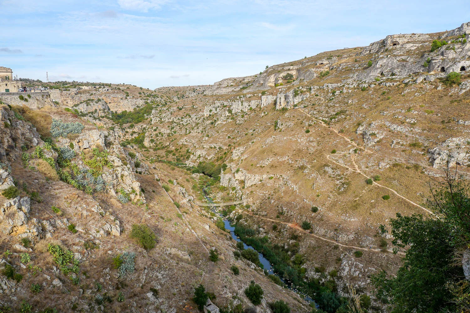 Gravina ravine canyon Matera Italy
