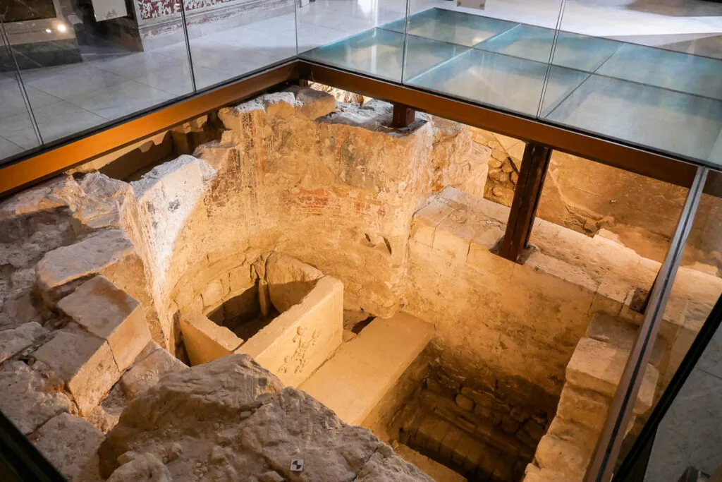 Remains of medieval church Matera Italy Cathedral Duomo