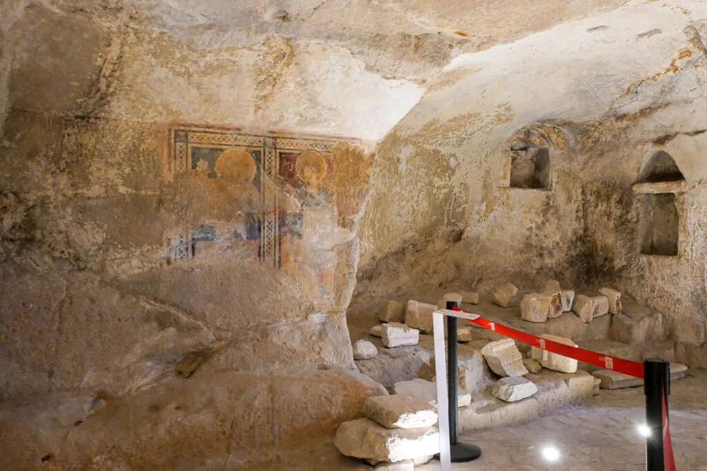 Cave church Chiesa Madonna de Idris e San Giovanni in Monterrone Matera Italy