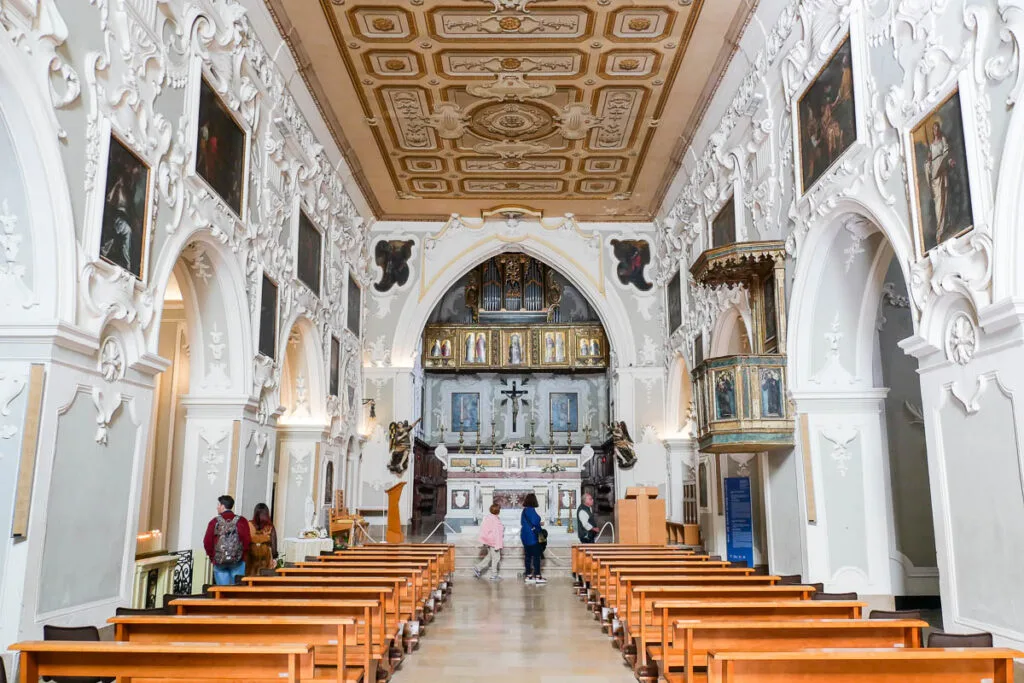Nave of the Church of San Francesco d'Assisi Matera Italy
