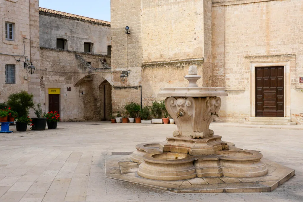 Largo Palmieri fountain Monopoli Italy