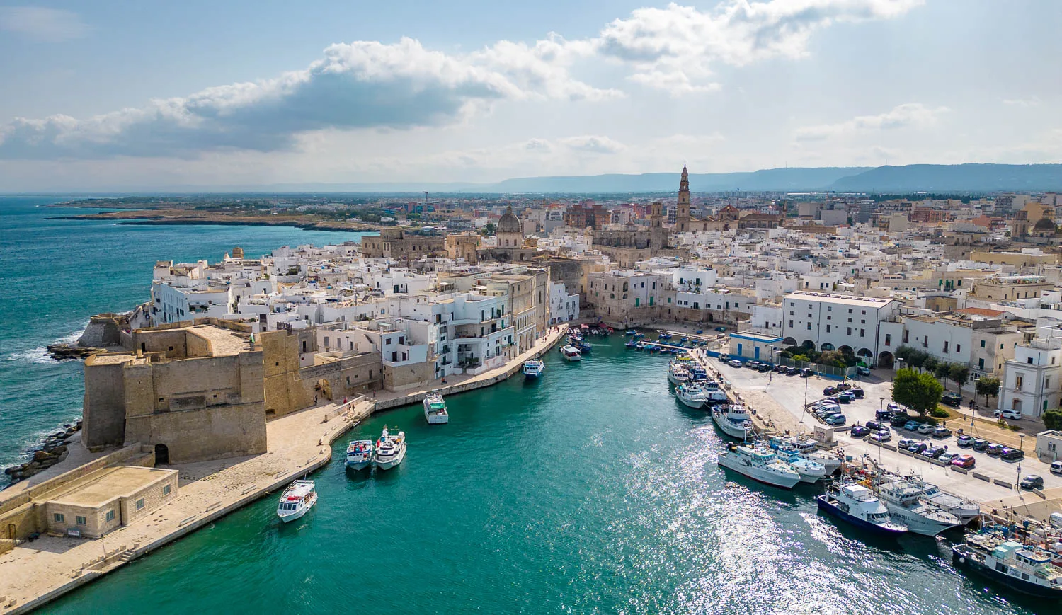 What to do in Monopoli Puglia, Italy drone view