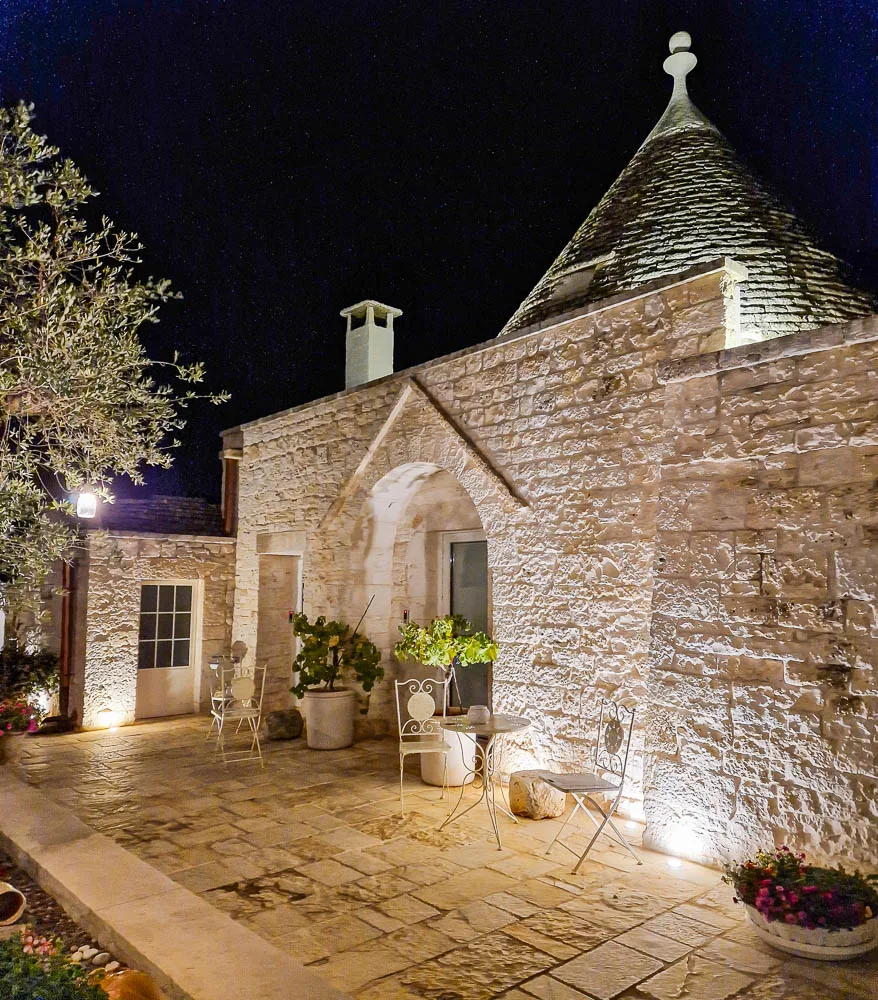 Sleeping and staying in a trullo in Alberobello Puglia Italy