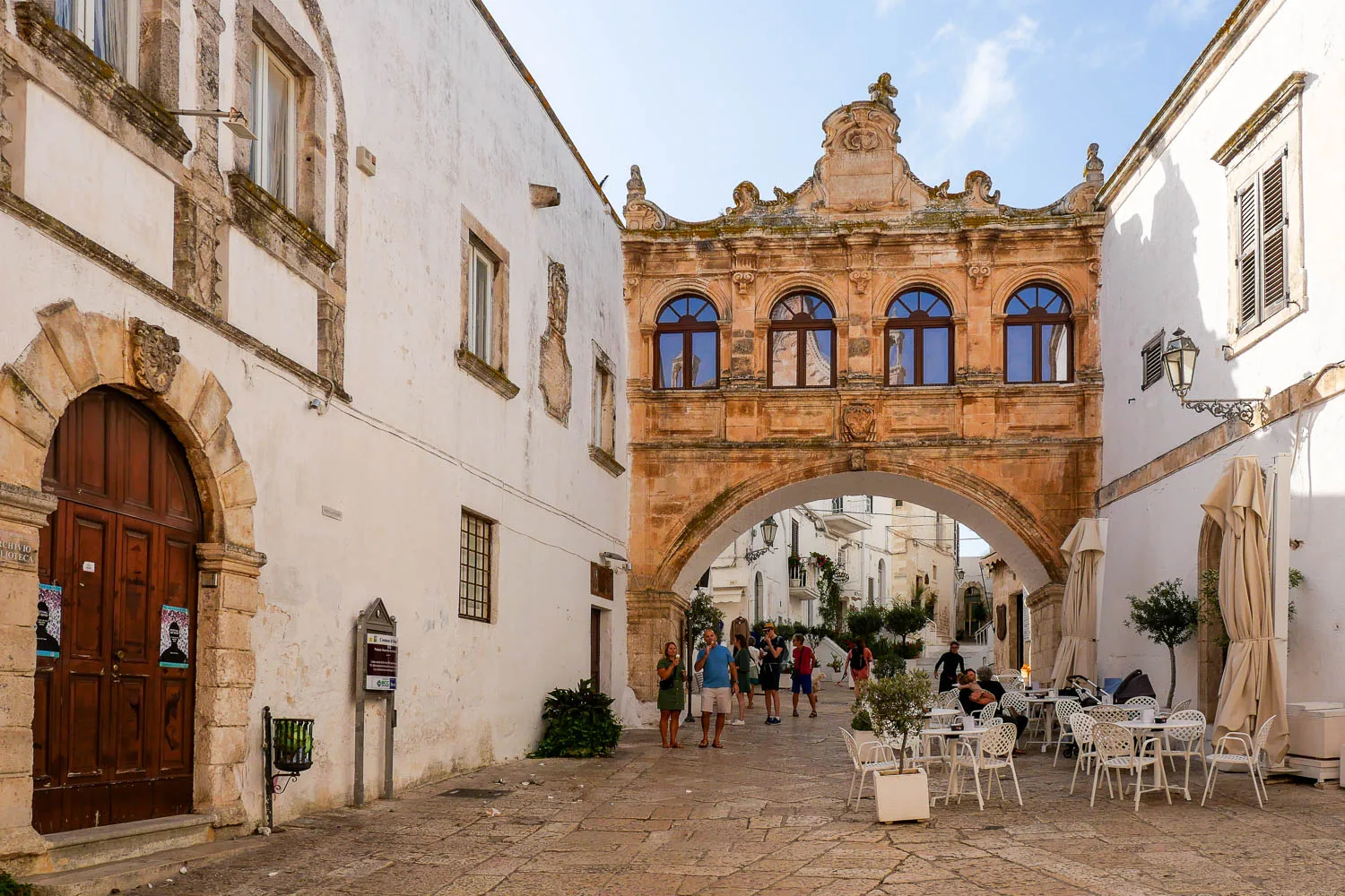 Arco Scoppa Palazzo del Seminario Ostuni Itria Valley Puglia Italy