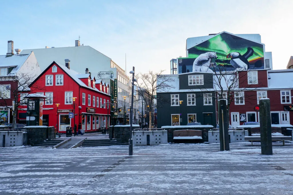Vieux Reykjavik en hiver Islande