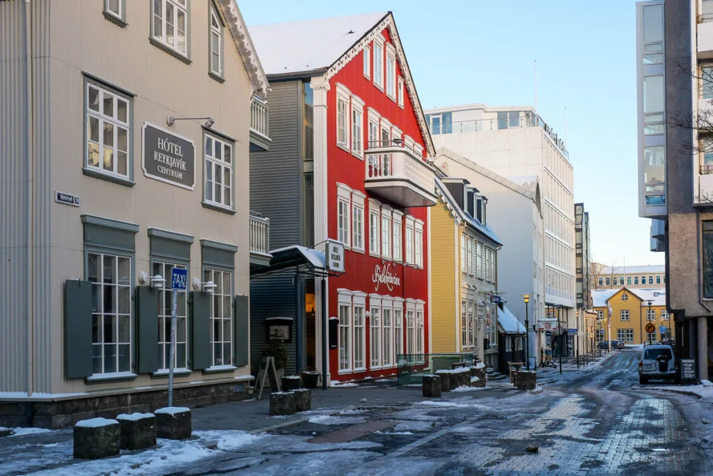 Vieux Reykjavik en hiver Islande