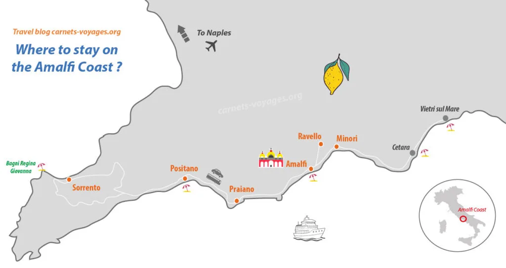 Where to stay on the Amalfi Coast what accommodation and town choose