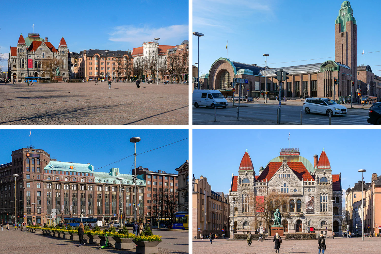 Place de la gare Helsinki Finlande
