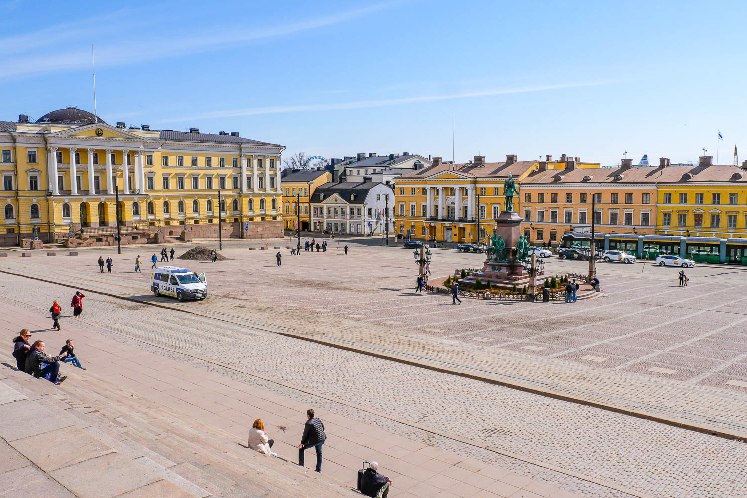 Place du Sénat à Helsinki en Finlande