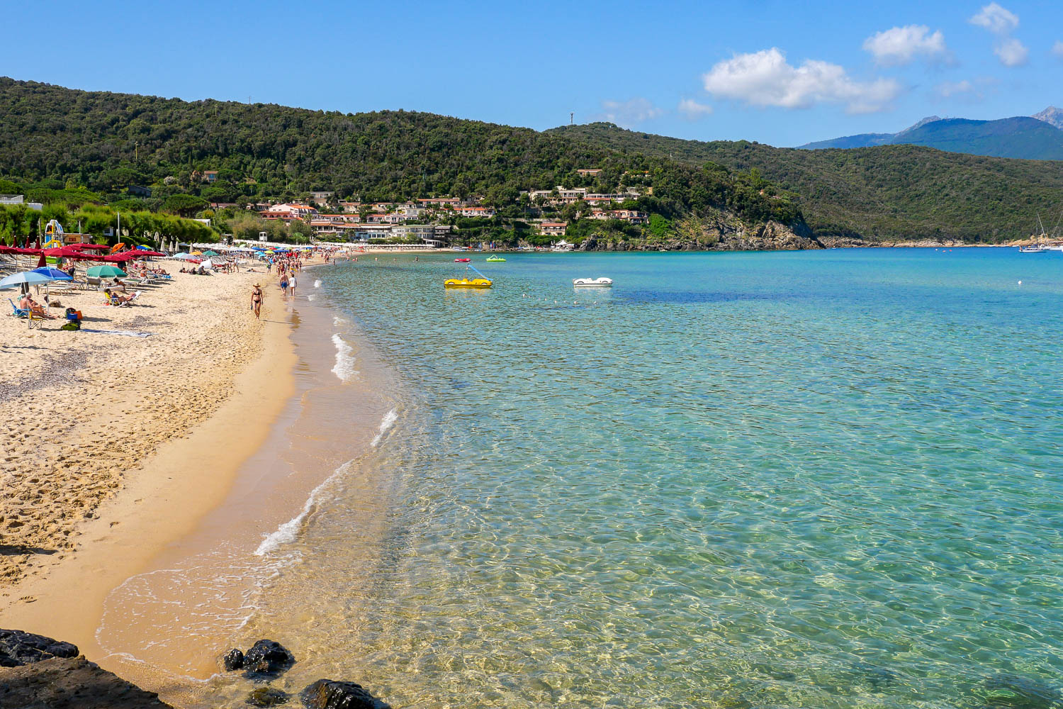 Plage Biodola que faire sur l'île d'Elbe Italie