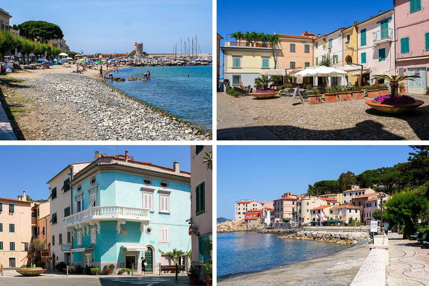 village station balnéaire marciana marina visiter l'île d'Elbe Toscane Italie