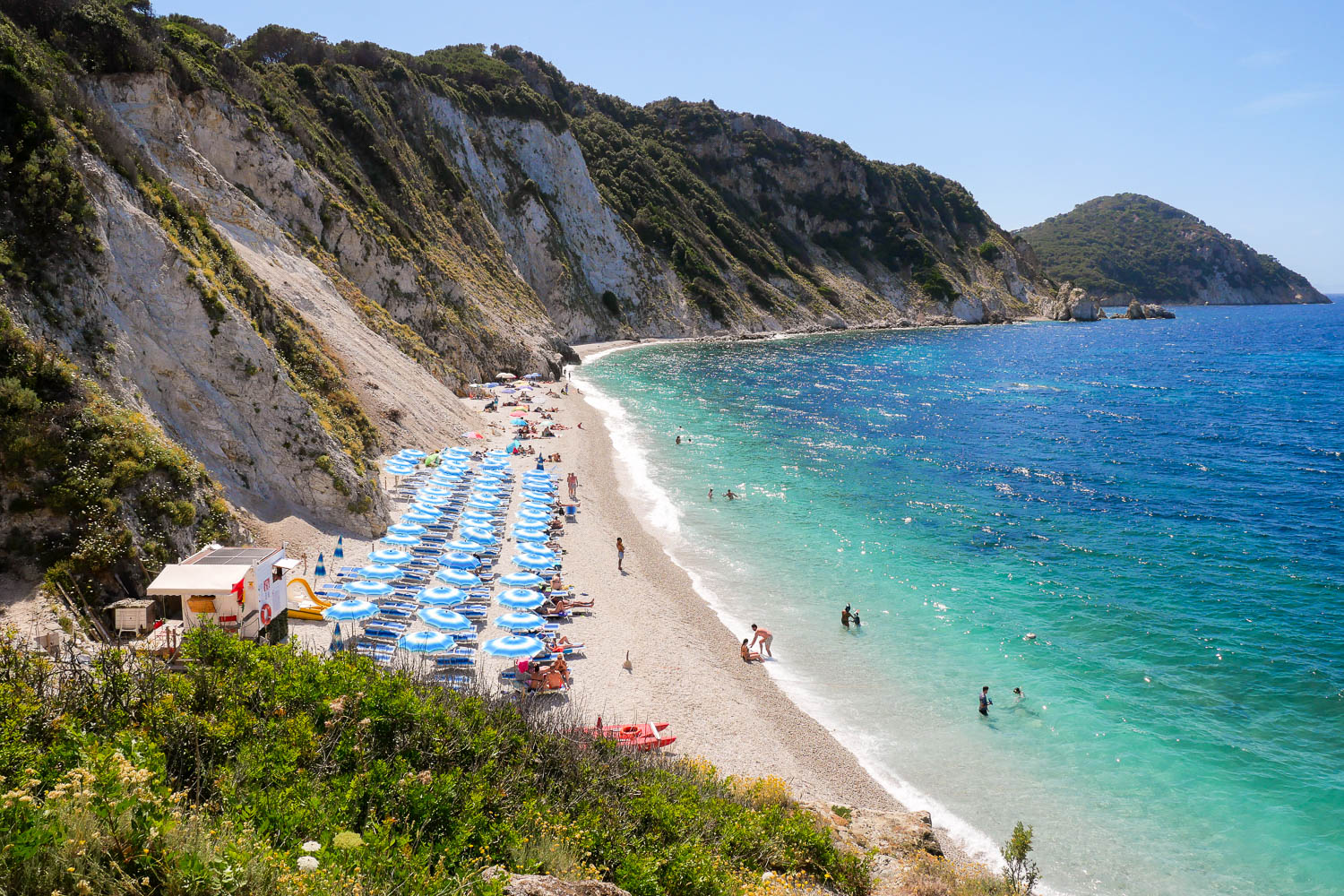 Spiaggia di Sansone plage ile d'Elbe Italie