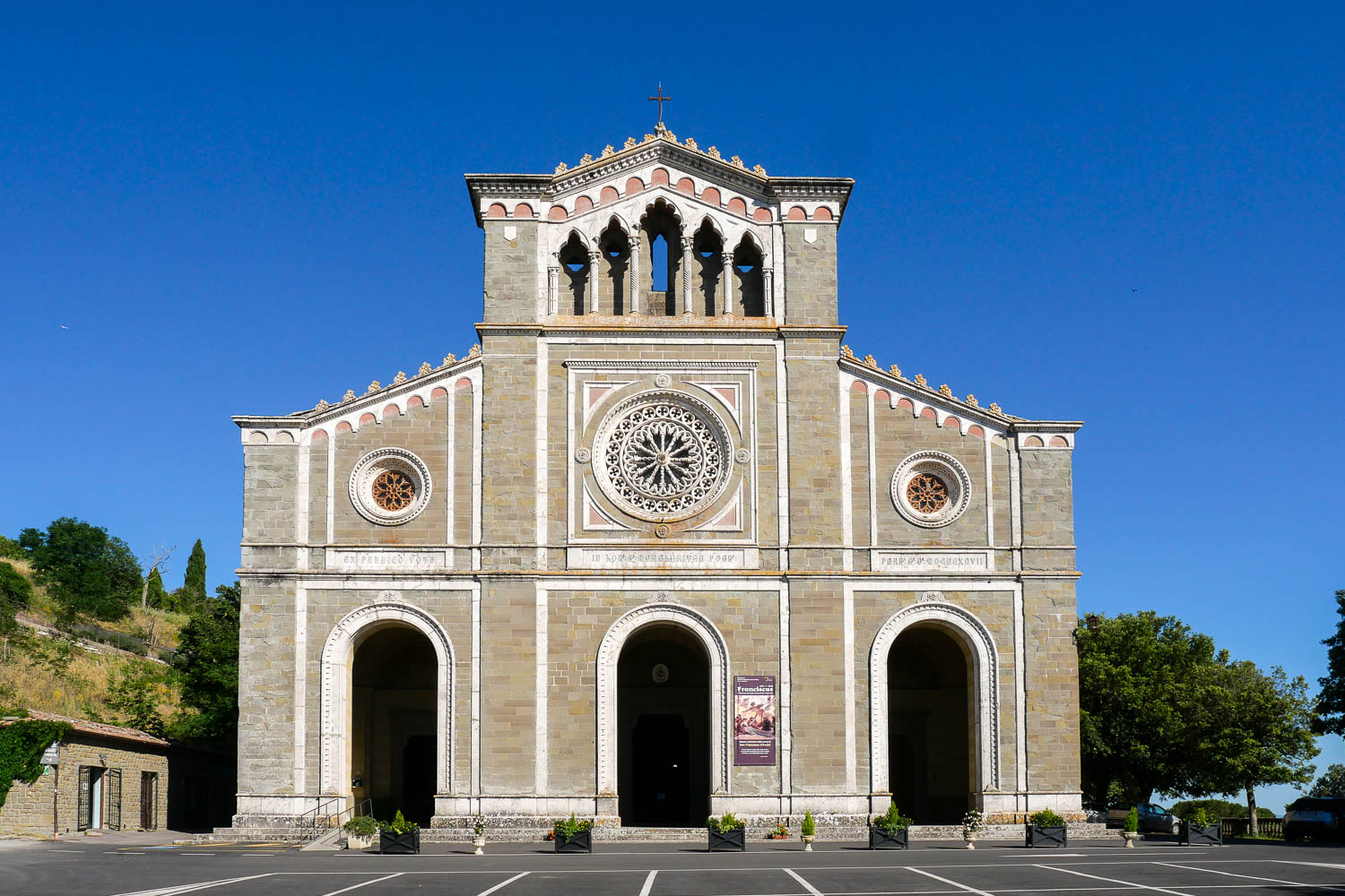 façade Basilica di Santa Margherita Cortona