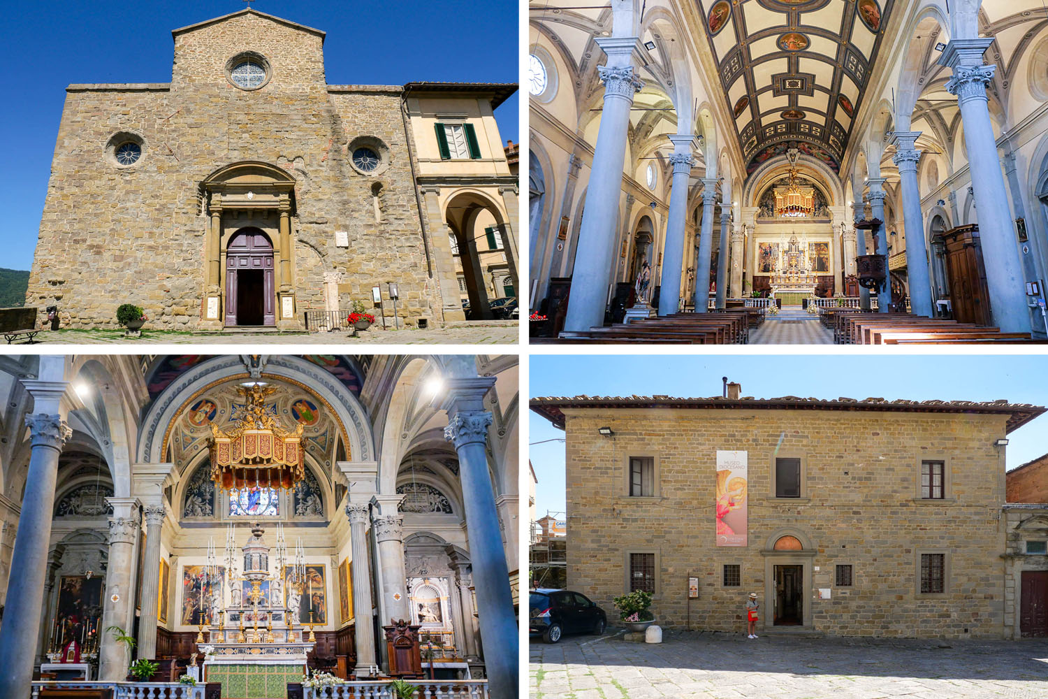 Duomo cathédrale Santa Maria et Museo Diocesano de Cortona en Italie