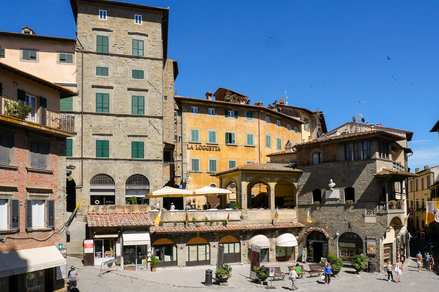 Piazza della Repubblica que faire à Cortona en Italie