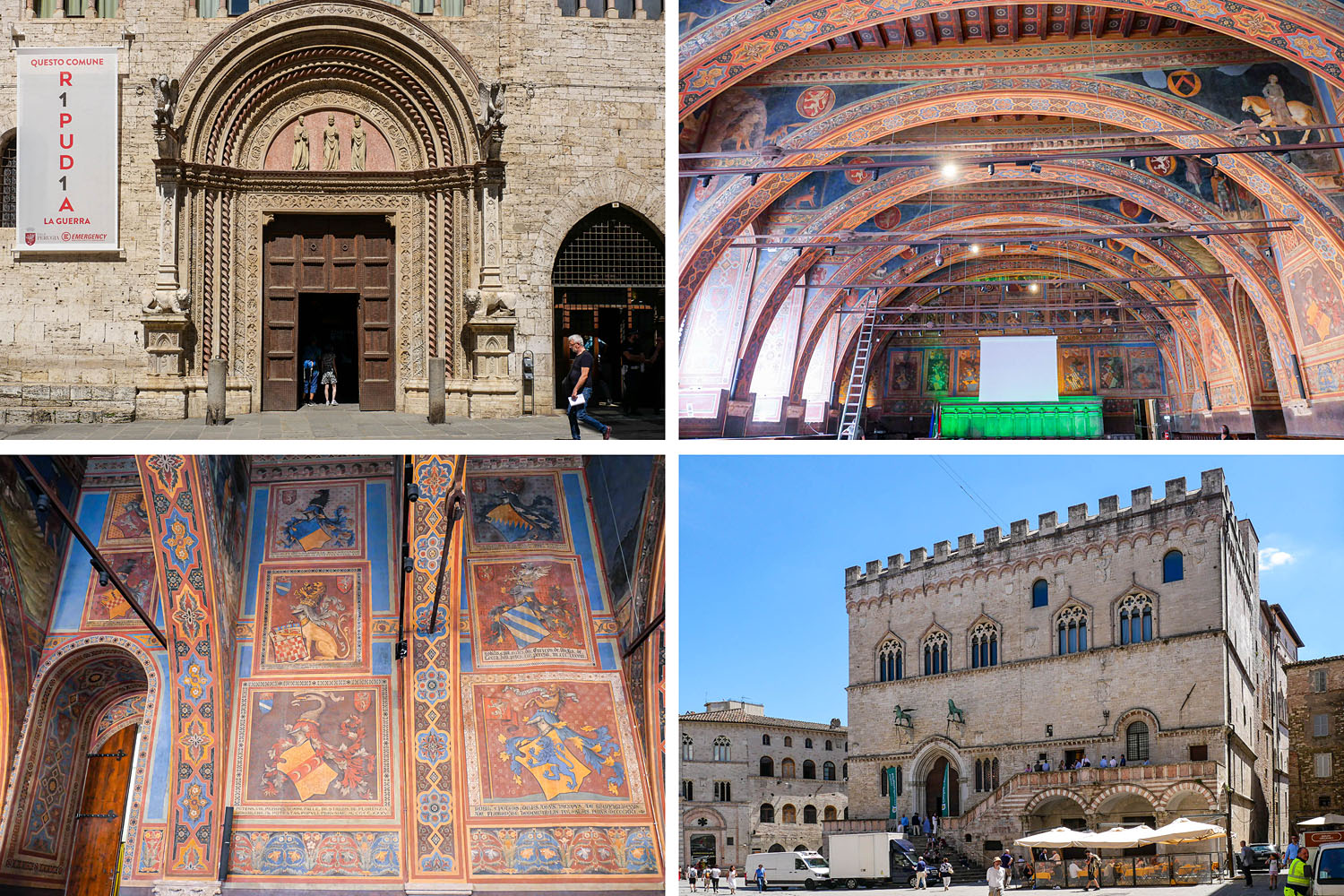 Palazzo dei Priori Sala dei Notari que faire à Pérouse Ombrie Italie