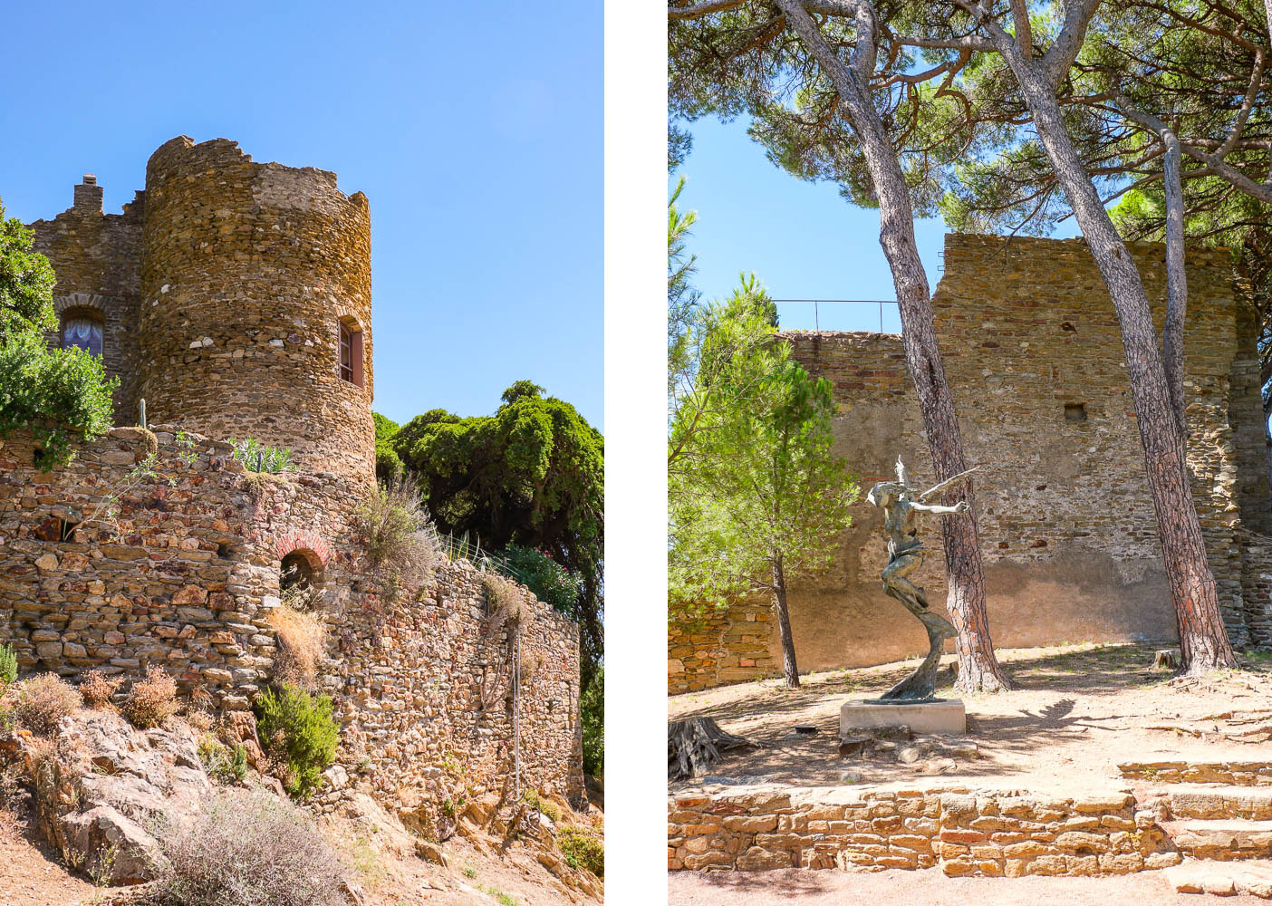 Ruines du château de Bormes les Mimosas dans le Var en Provence