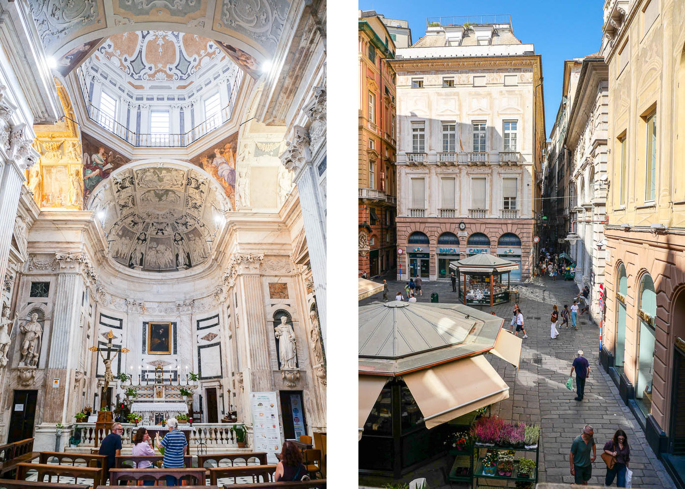 Piazza Banchi Gênes Italie