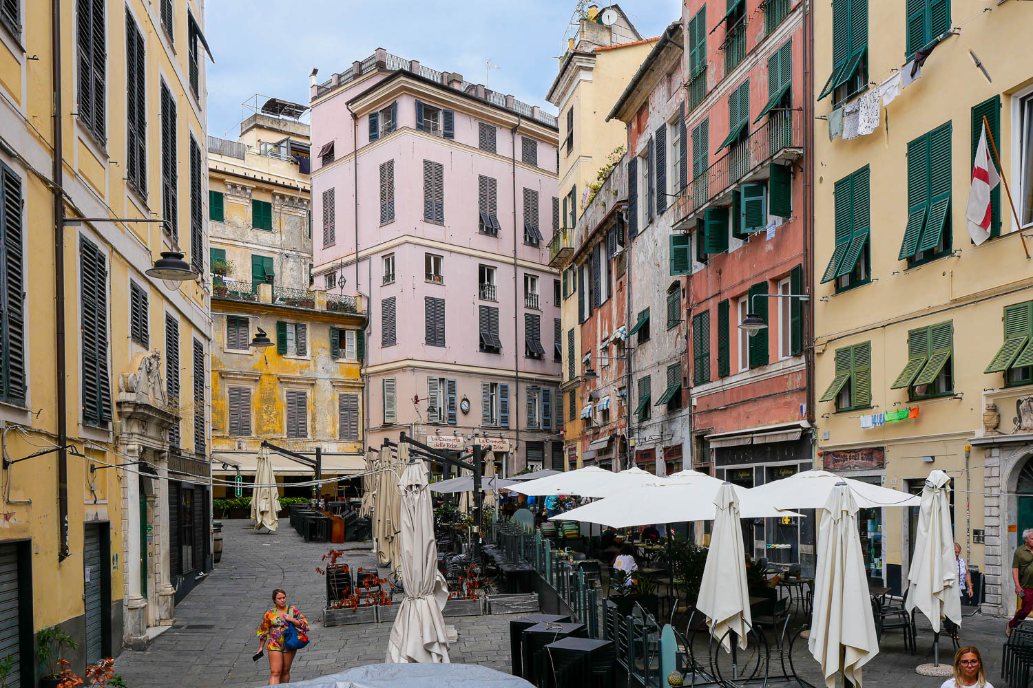 Piazza delle Erbe Gênes Italie
