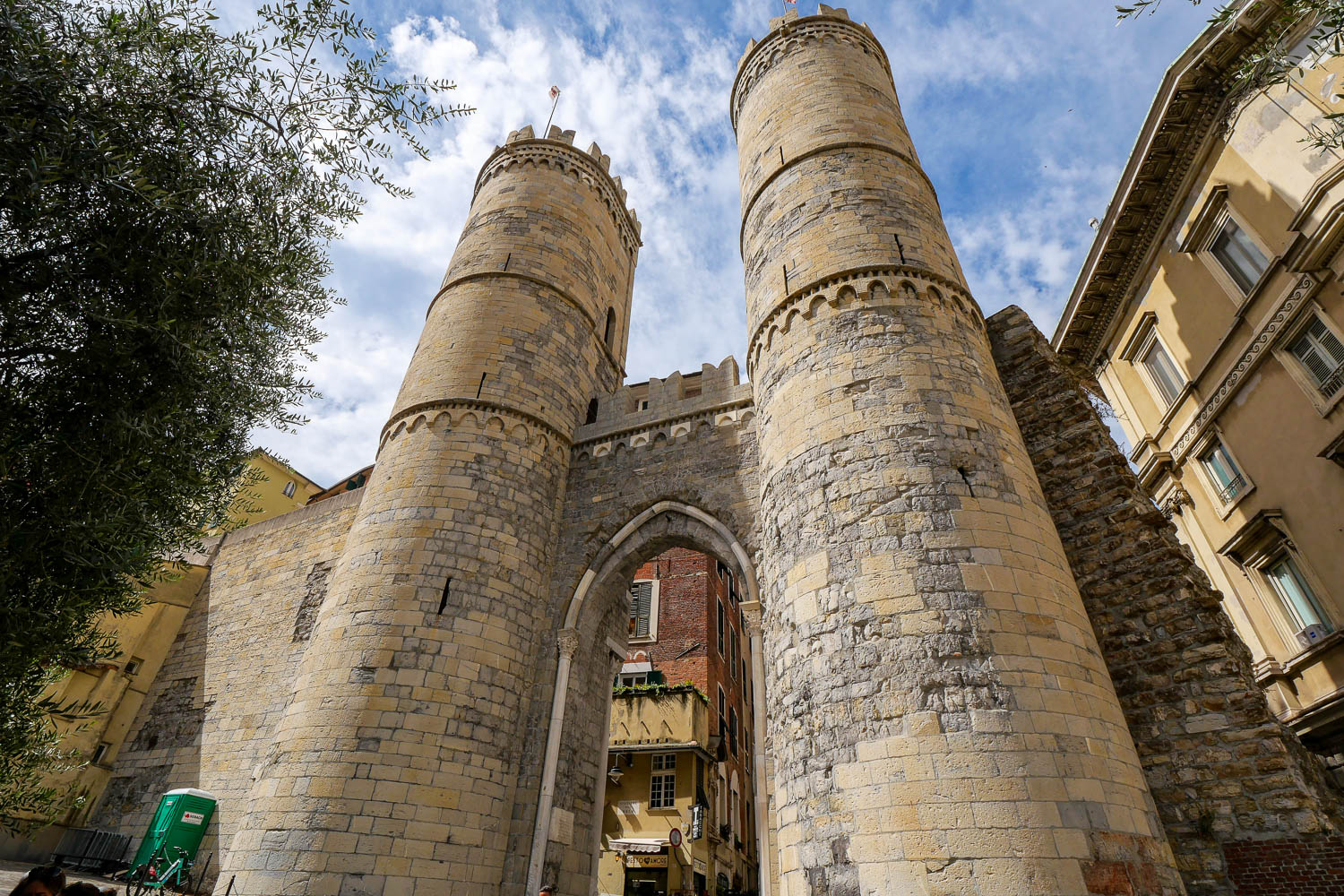 Porta Soprana anciennes fortifications de la ville de Gênes Italie